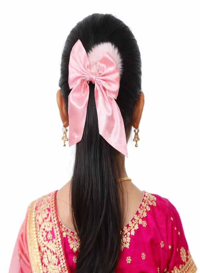 ShinyCharm jewellery sets for Kids | necklace set for girls with Bracelet & Ring | kids jewellery Gift Set for 3–10 Years | Cute Princess Party & Birthday Accessories (Pink Combo) - Image 3