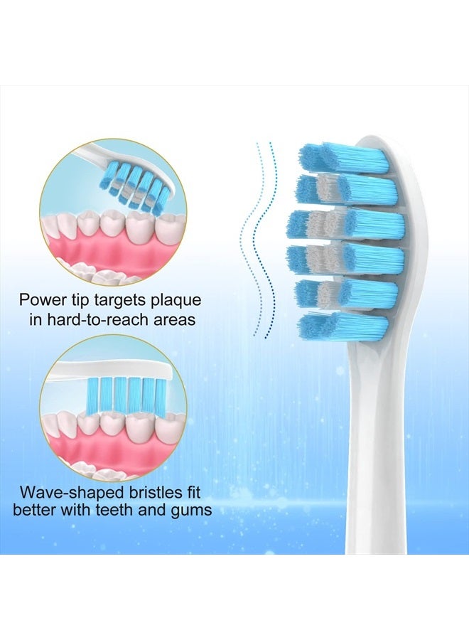 OralClass Replacement Toothbrush Heads Compatible with Sonicare Electric Toothbrushes, Medium to Soft Electric Brush Head Refills Fit for Philips Sonic Care Click on Handles, 8 Pack - Image 4
