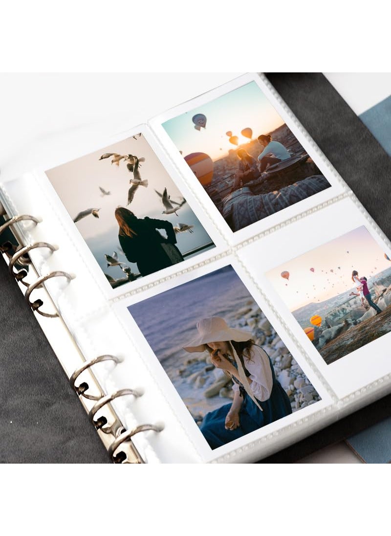 ZIKKON ZIKKON 200 Pocket Lock Photo Album for Fujifilm Instax Mini Polaroid Snap Cameras Black 114 x 140 x 33 mm  - Image 4