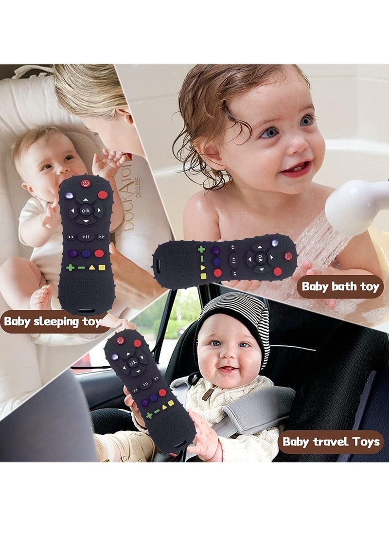 Tv Remote Teether For Baby, 3 - 12 Months, Black