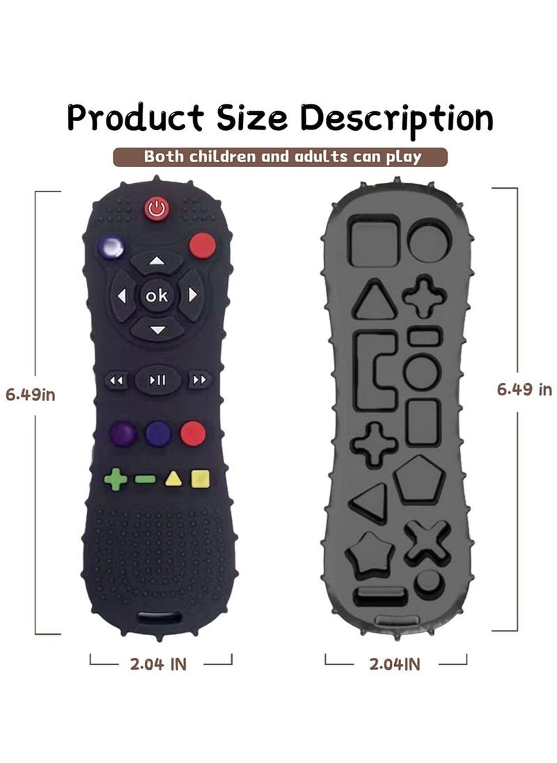 Tv Remote Teether For Baby, 3 - 12 Months, Black
