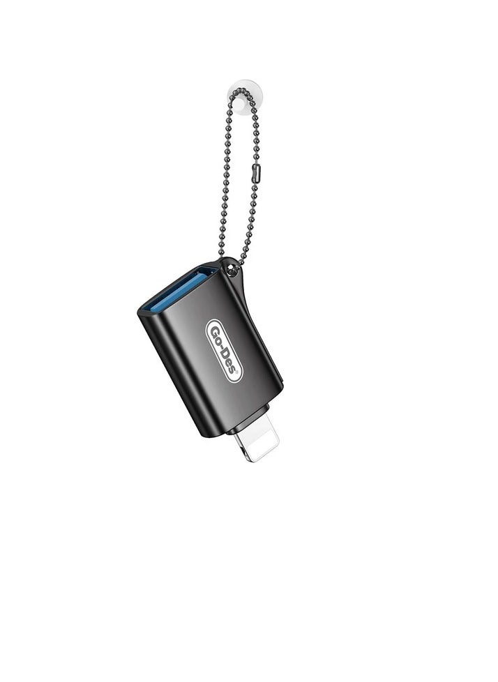 GO-DES 🔌 USB Type-C to USB 3.0 OTG Adapter – Type-C Male to USB 3.0 Female Converter with LED Indicator – High-Speed Data Transfer OTG Adapter for Smartphones, Laptops, Tablets & More – Plug & Play Connector - Image 3