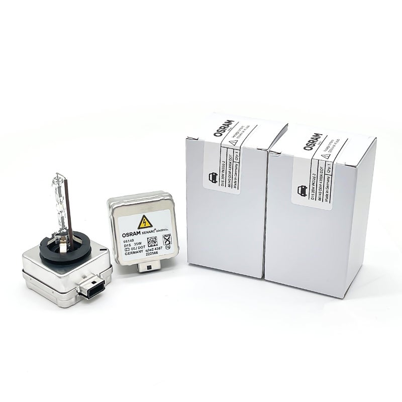 OSRAM D1S  OSRAM XENARC OEM 4300K HIDXENON Headlight bulbs 66140 35W DOT  Made in Germany  2Pack bundle