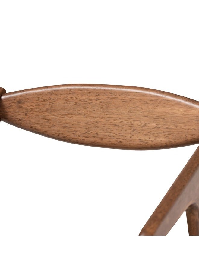 Baxton Studio Harland Dining Chairs, Grey/Walnut Brown - Image 4