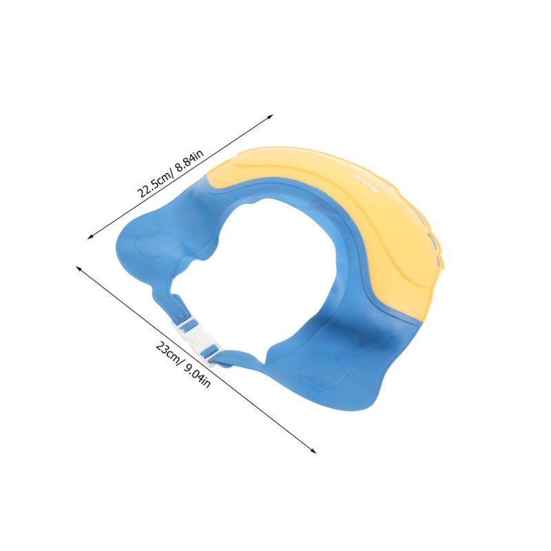 Adjustable Shower Cap for Toddlers Wide Front Design Prevents Water During Bath - Image 3