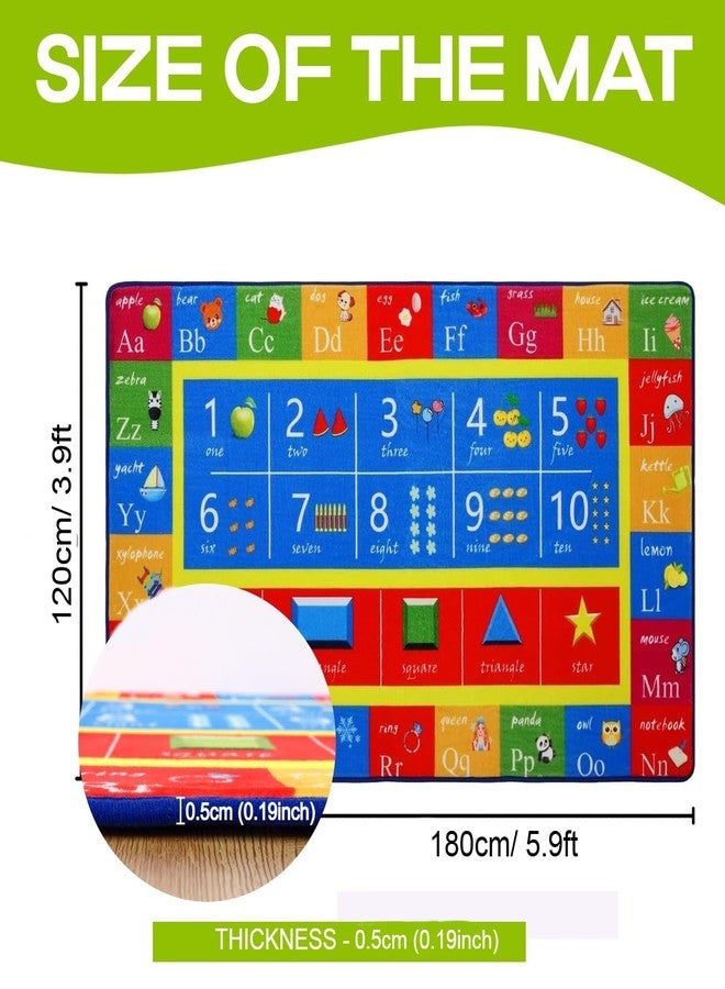 Metreno Foldable Baby Play Mat for Floor 0 to 5 Years Waterproof Alphanumeric Non-Slip Children Learning and Crawling Mat Washable Soft Foam baby floor mat for Babies for Playroom Kindergarten (5.9 x 3.9 FT) - Image 3