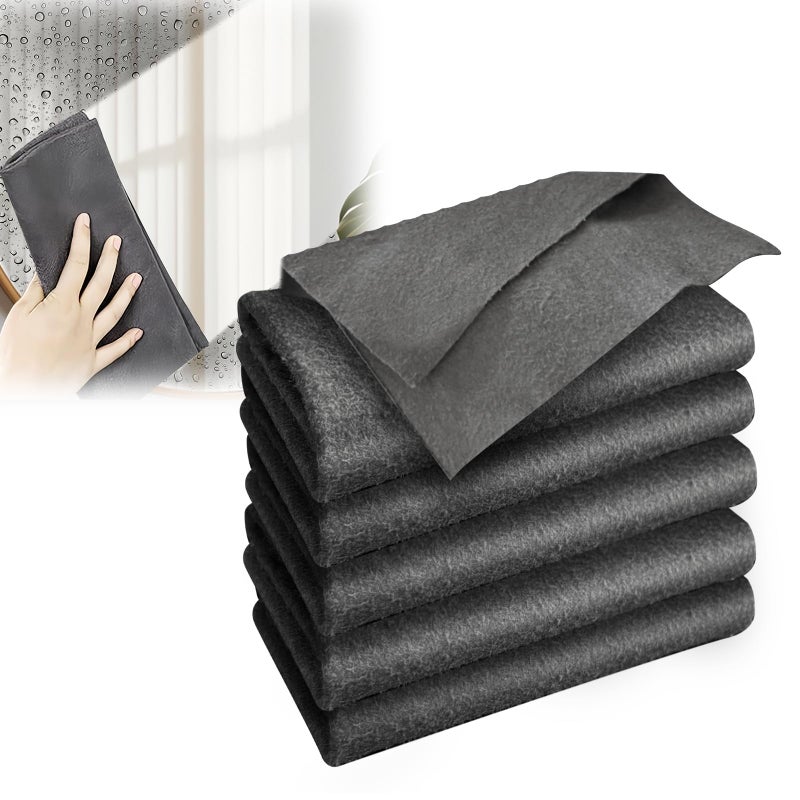FRAGRANTGARDEN Thickened Magic Cleaning Cloth, Reusable Magic Cleaning Cloths for Glass, Streak Free Microfiber Magic Cleaning Cloth Reusable Rags for Kitchen, Windows, Mirrors, Cars (5) - Image 1