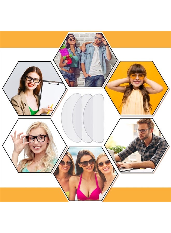 TOODOO 18 Pairs Eyeglasses Nose Pads Adhesive Silicone Glasses Replacement Anti Slip Nosepads for Eyeglass Glasses Sunglasses (Transparent, 1mm) - Image 5
