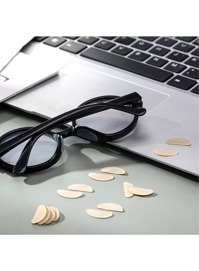 TOODOO 18 Pairs Eyeglasses Nose Pads Adhesive Silicone Glasses Replacement Anti Slip Nosepads for Eyeglass Glasses Sunglasses (Transparent, 1mm) - Image 4