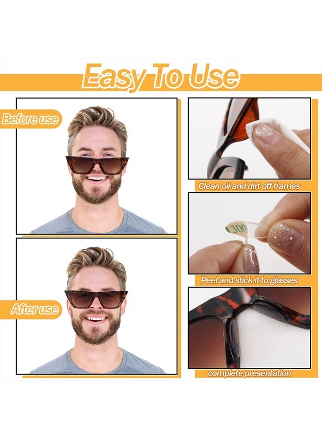 TOODOO 18 Pairs Eyeglasses Nose Pads Adhesive Silicone Glasses Replacement Anti Slip Nosepads for Eyeglass Glasses Sunglasses (Transparent, 1mm) - Image 3