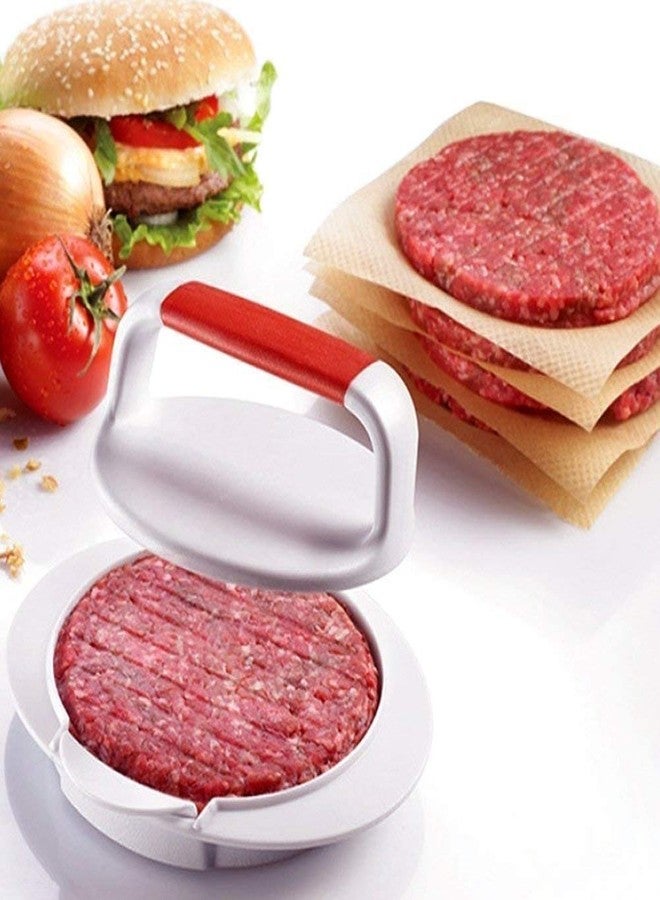 Odowalker Plastic Burger Press - 4.5' Non-Stick Hamburger Press, Round Patty Maker for Stuffed Sliders & BBQ - Image 1