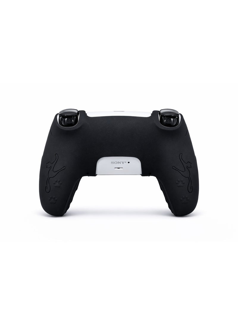 جراب PS5 أسود تصميم قطة مع أغطية أنالوج - Image 2