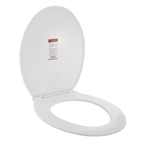 Johnson Bathrooms Johnson Ruby Next Toilet Seat Cover | Oval-shaped Germ-free PP Toilet Seat Cover for Bathroom Commode Cover (44 x 36 cm) | 2 Years Warranty (P0478PW0101 - White Colour) - Image 1