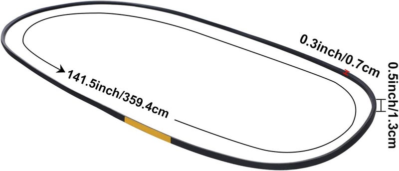 Mudder 119-8820 Replacement Lawn Mower Belt Drive Deck V-Belt 120-3892 Deck Belt Compatible with Toro Timecutter Ss5000 Ss5060 Mx5060 74630 74361 74632 74635 74637 74641, 1/2 Inch x 141-1/2 Inch - Image 2