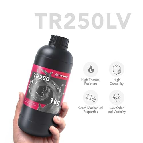 phrozen High Temp 3D Printer Resin [TR250LV], Functional Resin HDT80 °C 405nm DLP LCD UV-Curing Photopolymer Resin for Prototyping, Ducting, Molding, High Precision Printing (1KG) - Image 2