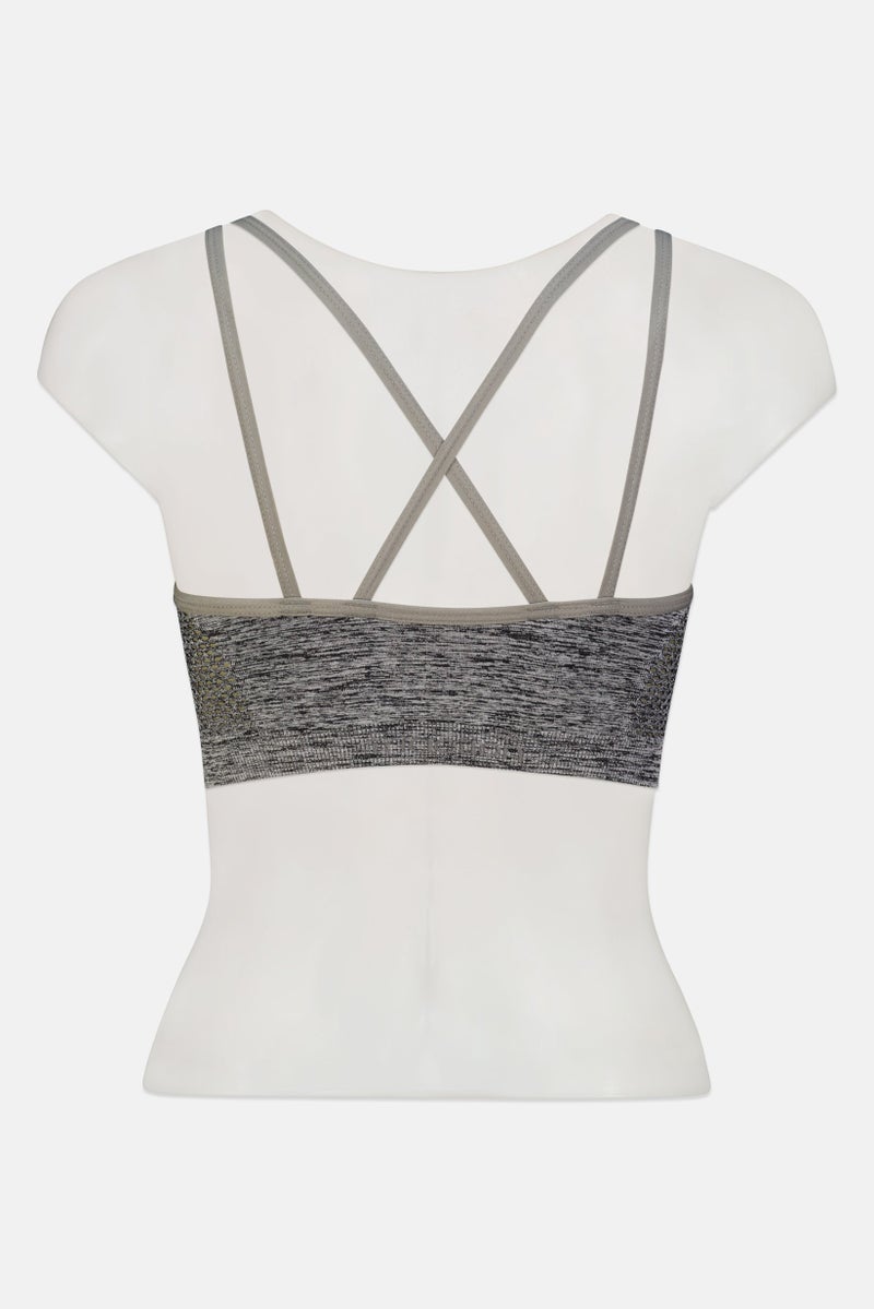 TRIUMPH برازليت مبطن من خيوط الصوف للنساء، رمادي - Image 3