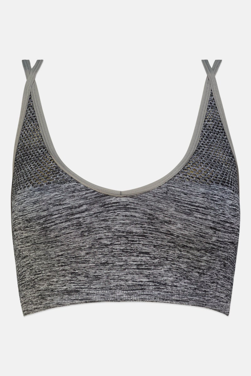 TRIUMPH برازليت مبطن من خيوط الصوف للنساء، رمادي - Image 2