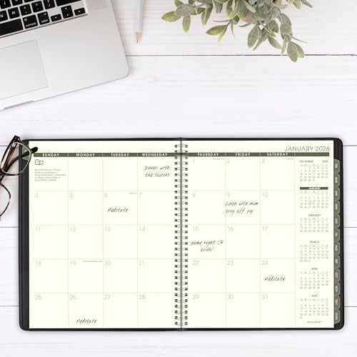 AT-A-GLANCE 2026 Planner, Monthly, 9" x 11", Large, Recycled, Black (70260G0526) - Image 2