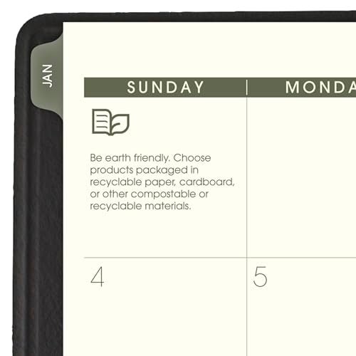 AT-A-GLANCE 2026 Planner, Monthly, 9" x 11", Large, Recycled, Black (70260G0526) - Image 4