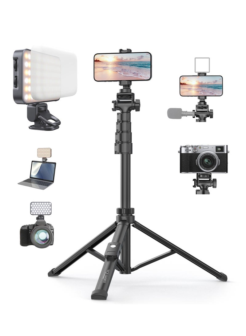 تونوف حامل ثلاثي للهاتف الخليوي بطول 170 سم مع ضوء تعبئة 96LED - Image 1