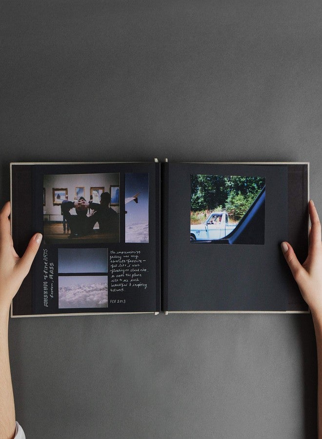 Kolo Newport 8.5" x 11" Refillable Scrapbook, Ideal for Wedding Albums and Baby Books, Black - Image 3