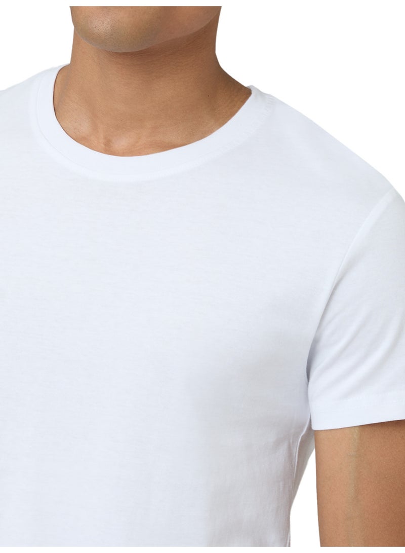 XYXX Men's Super Combed Cotton Regular Fit Pace Crew Neck Half Sleeve T-Shirt White - Image 5