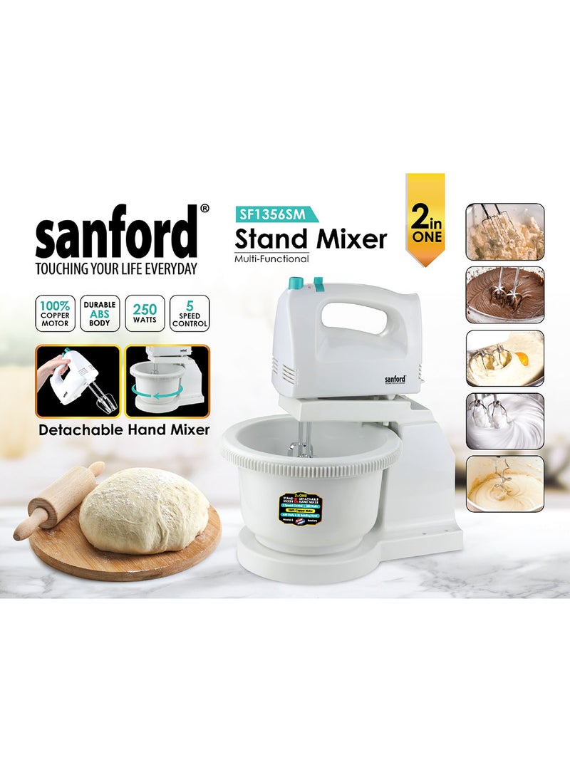 Sanford STAND MIXER 2 L 250 W SF1356SM BS White - Image 4