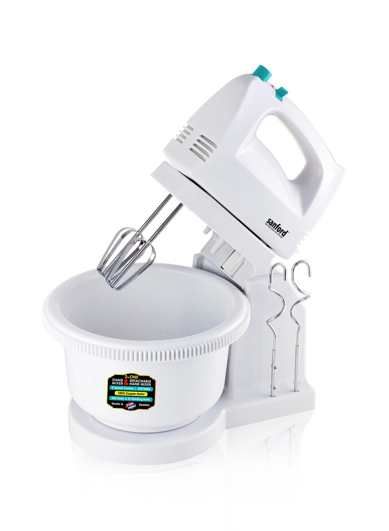 Sanford STAND MIXER 2 L 250 W SF1356SM BS White - Image 1