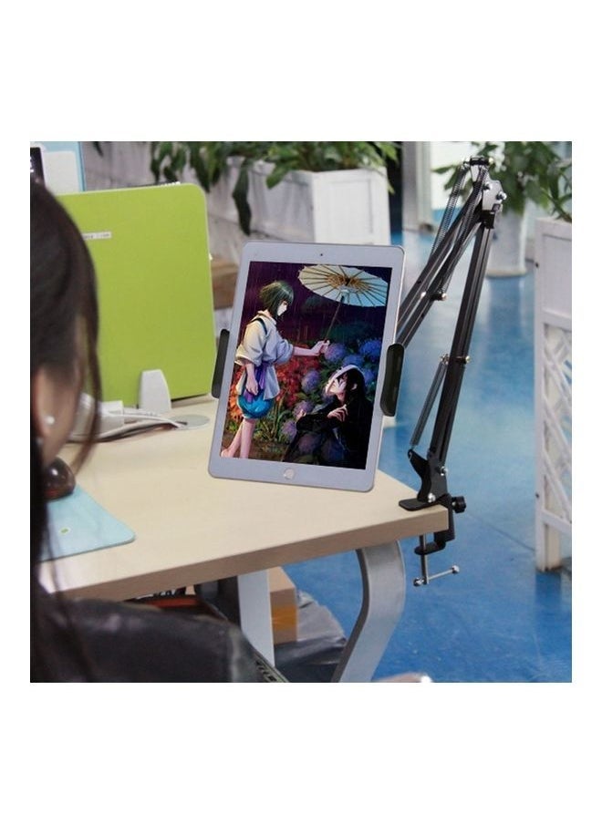 Universal 360 Degree Rotating Flexible Tablet Pad Holder Black  - Image 3