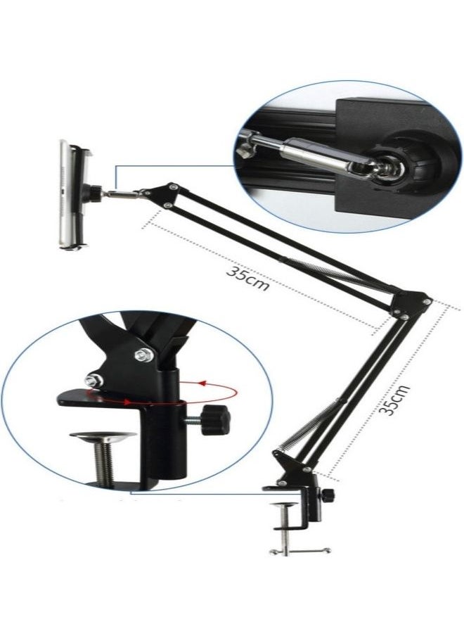 Universal 360 Degree Rotating Flexible Tablet Pad Holder Black  - Image 5