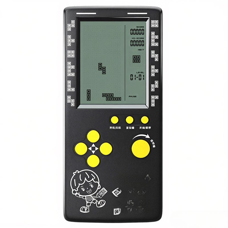 RS-100 Tetris Game Console Classic Block Game Puzzle Games Player Handheld Game Machine Brick Games Random machine-printed patterns - Image 1