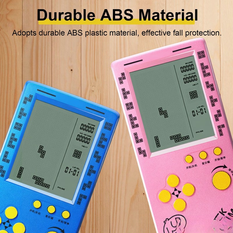 RS-100 Tetris Game Console Classic Block Game Puzzle Games Player Handheld Game Machine Brick Games Random machine-printed patterns - Image 4