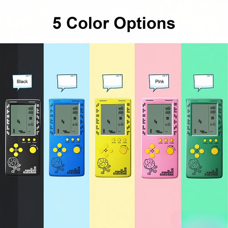 RS-100 Tetris Game Console Classic Block Game Puzzle Games Player Handheld Game Machine Brick Games Random machine-printed patterns - Image 3