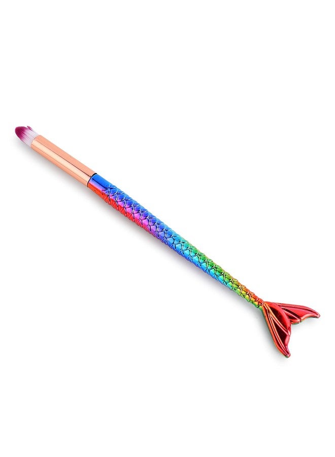 ويمسي مجموعة فرش مكياج حورية البحر من ويمسي بيوتي، قطعتان، للوجه والعينين، للأطفال والمراهقين، مناسبة لكريم الأساس وظلال العيون والحواجب والكحل وأحمر الخدود (من 4 إلى 16 سنة)، عضوية وطبيعية (متدرجة الألوان). - Image 2