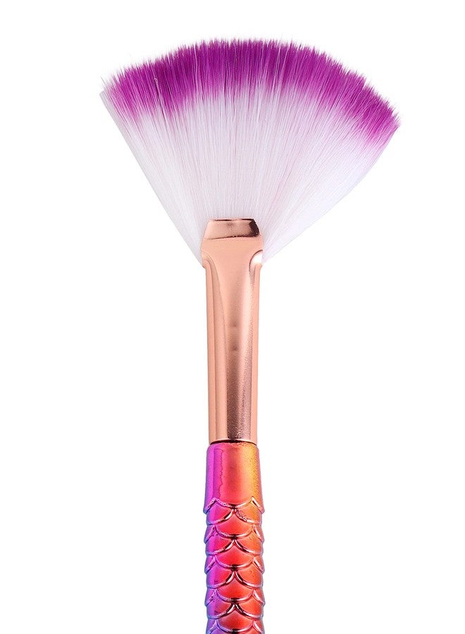 ويمسي مجموعة فرش مكياج حورية البحر من ويمسي بيوتي، قطعتان، للوجه والعينين، للأطفال والمراهقين، مناسبة لكريم الأساس وظلال العيون والحواجب والكحل وأحمر الخدود (من 4 إلى 16 سنة)، عضوية وطبيعية (متدرجة الألوان). - Image 1