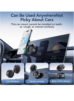 Necomi Vacuum Suction Magnet Phone Holder Mount, Magnetic Car Phone Holder, 360° Adjustable Suction Car Phone Mount for Car/Smooth Surface/Travel/Gym  - Image 2