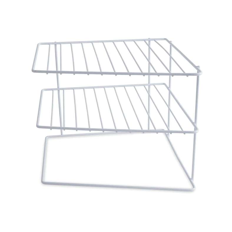 Pan Home Essentials 3-Tier Plate Organizer 25x25x20cm - White - 203TKU9900007 - Image 4