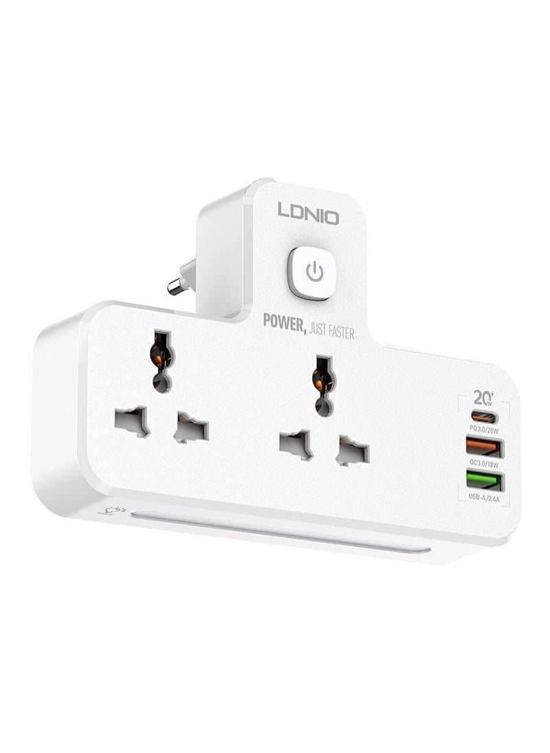 LDNIO - SC2311 PD20W USB Qc 3.0 Wall Extension - Image 1