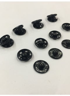 Karan Tuhafiye Karan Haberdashery Snap Fastener Metal Black 1.0 cm 8 Piece Set  - Image 2