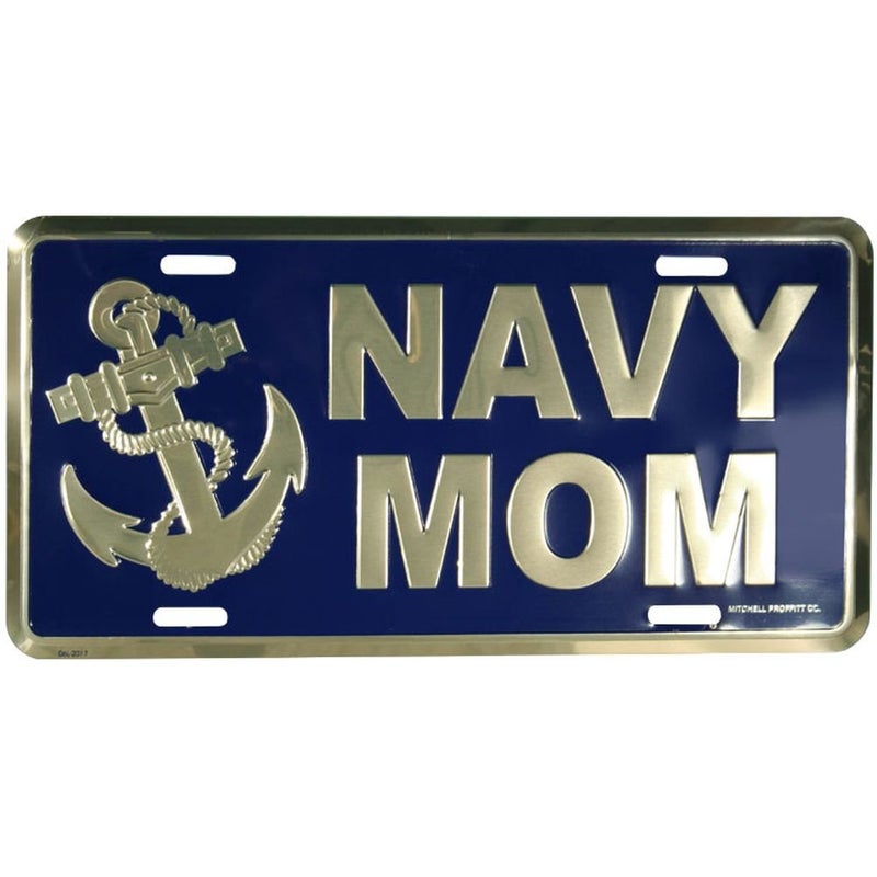 Honor Country Navy Mom License Plate - Image 5