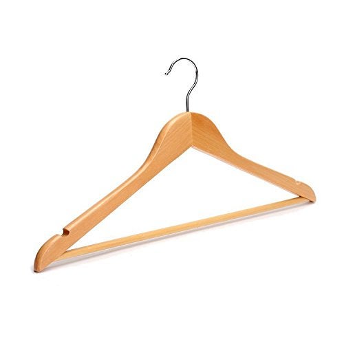 SLA HKC HOUSE Smooth Finishing Solid Wooden Suit/Coat Hangers with 360 Degree Swivel Hook (Pack of 24) - Image 4