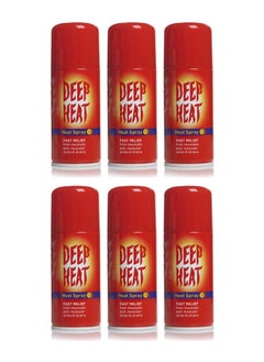 DEEP HEAT Fast Relief Spray 150ml 6PCS 