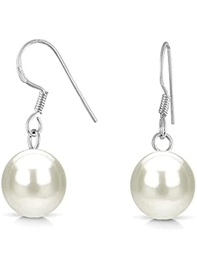 Artificial Pearls Hanging Earrings 