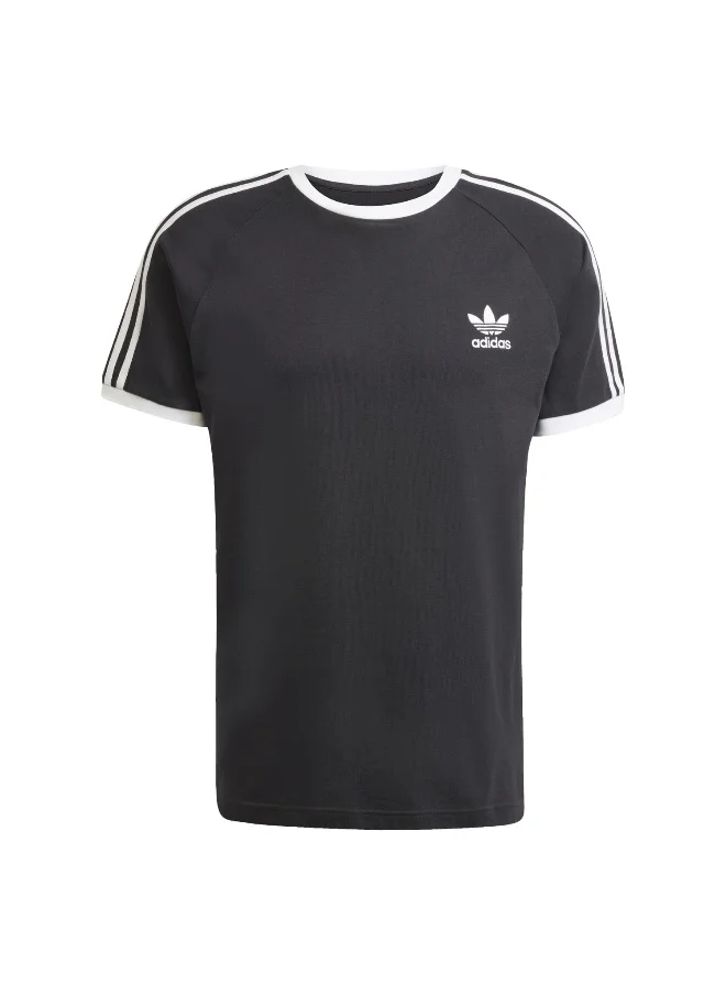 اديداس اوريجينالز adidas 3-STRIPES TEE Black Originals Men T-SHIRTS
