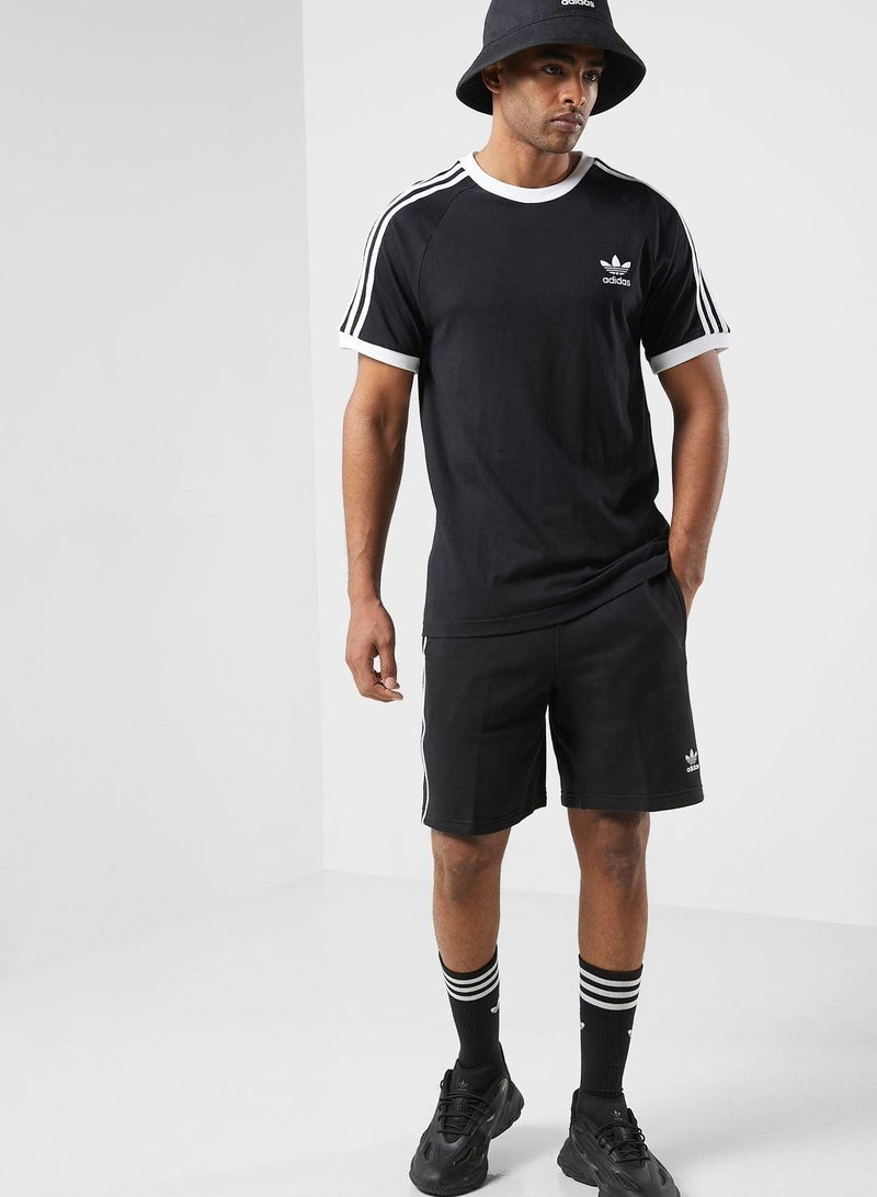 اديداس اوريجينالز تيشيرت رجالي بثلاث خطوط أسود أوريجينالز - Image 4