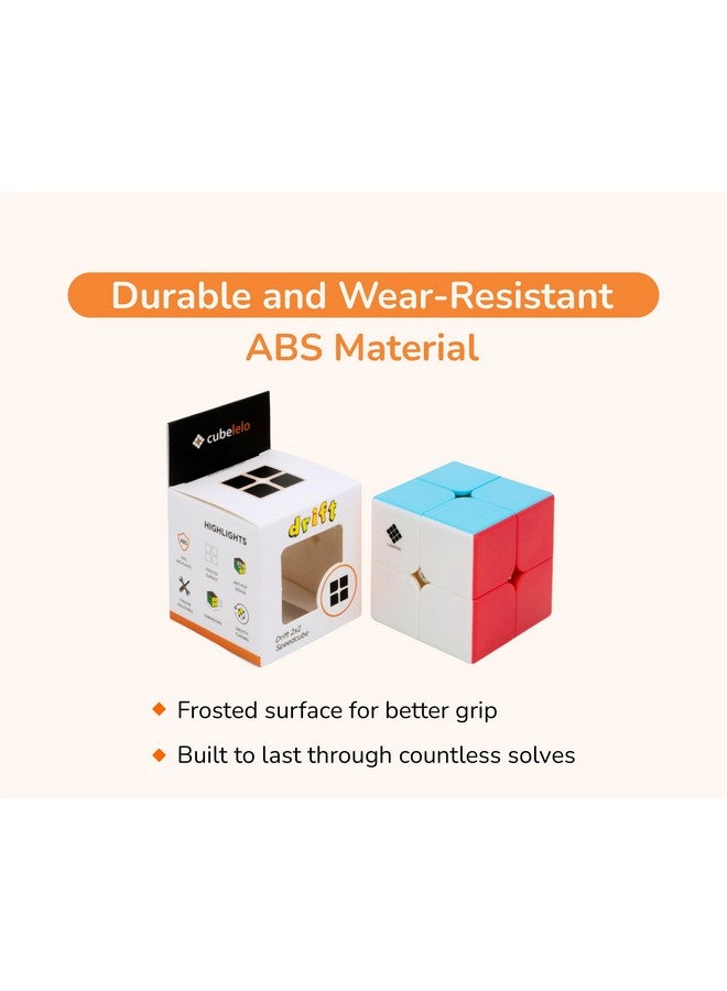 Cubelelo Drift 2x2 Stickerless Magic Speed Cube for Kids & Adults Speedy Brainstorming Puzzle (Multicolor) - Image 4