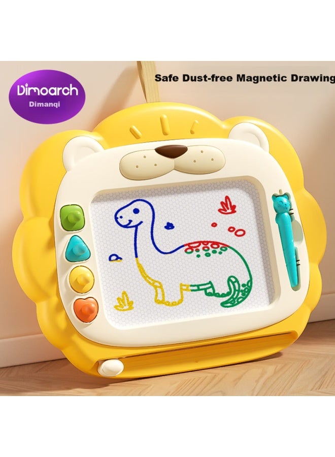Dimoarch Kids Erasable Magnetic Drawing Board Boys Girls Diy Painting Colorful Writing Board 1-2-3 Years Lion Drawing Board - Image 1