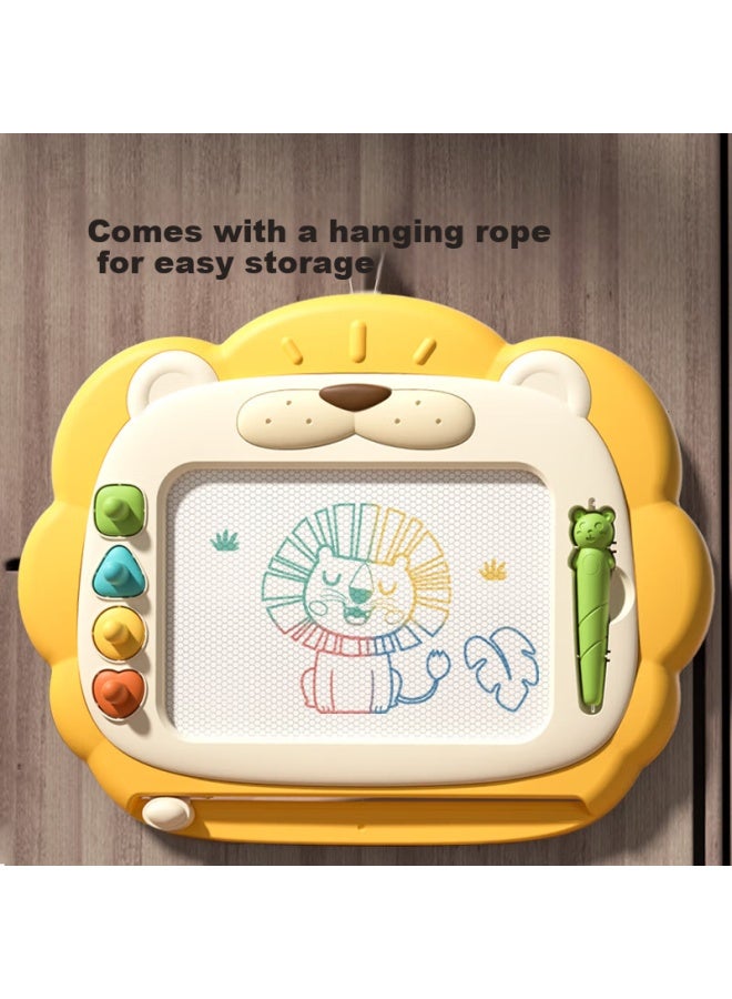 Dimoarch Kids Erasable Magnetic Drawing Board Boys Girls Diy Painting Colorful Writing Board 1-2-3 Years Lion Drawing Board - Image 5