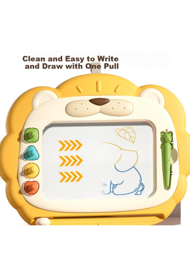 Dimoarch Kids Erasable Magnetic Drawing Board Boys Girls Diy Painting Colorful Writing Board 1-2-3 Years Lion Drawing Board - Image 4