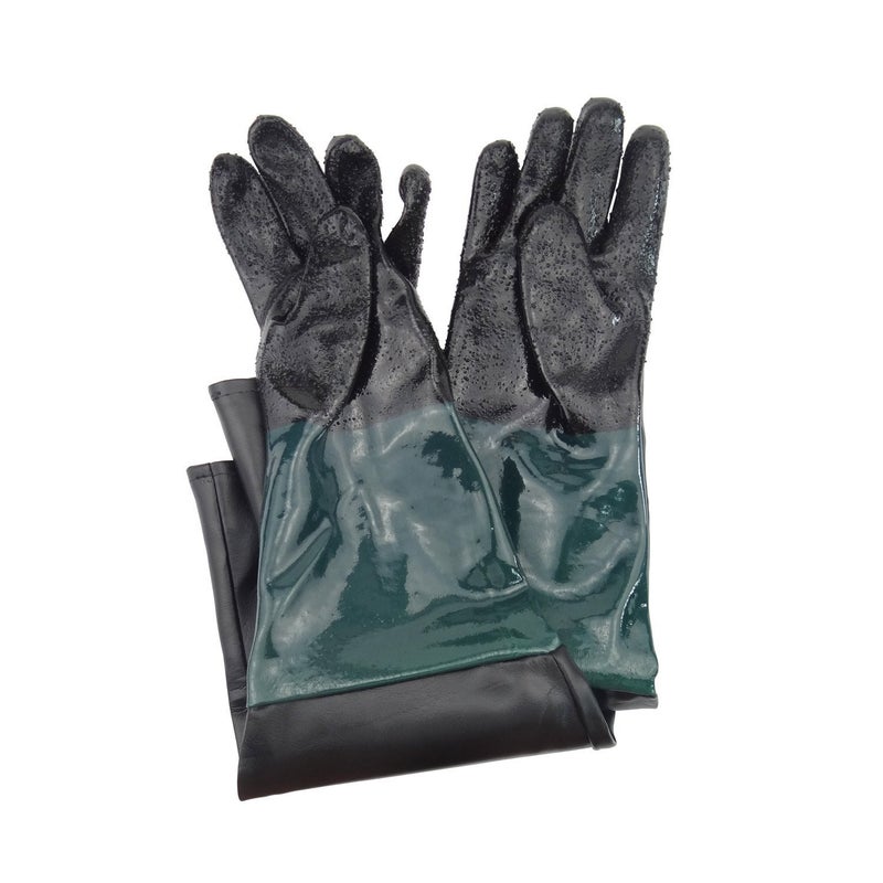 Jewboer 236 Rubber Sandblast Cabinet GlovesSandblasting Sand Blaster Gloves for Sandblaster Blast Abrasive Cabinet